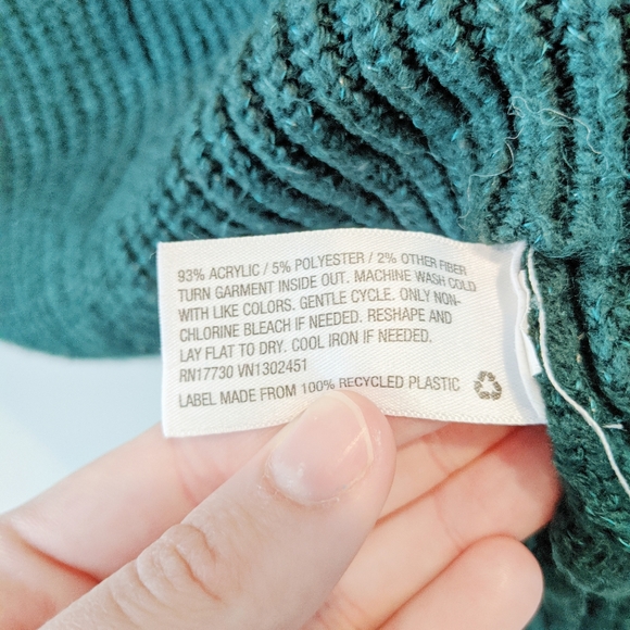 Merona crewneck knitted pullover green sweater - Picture 3 of 4